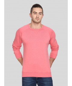 Men’s Pink V-Cut Fleece Sweatshirt – Bold, Soft & Stylish Comfort