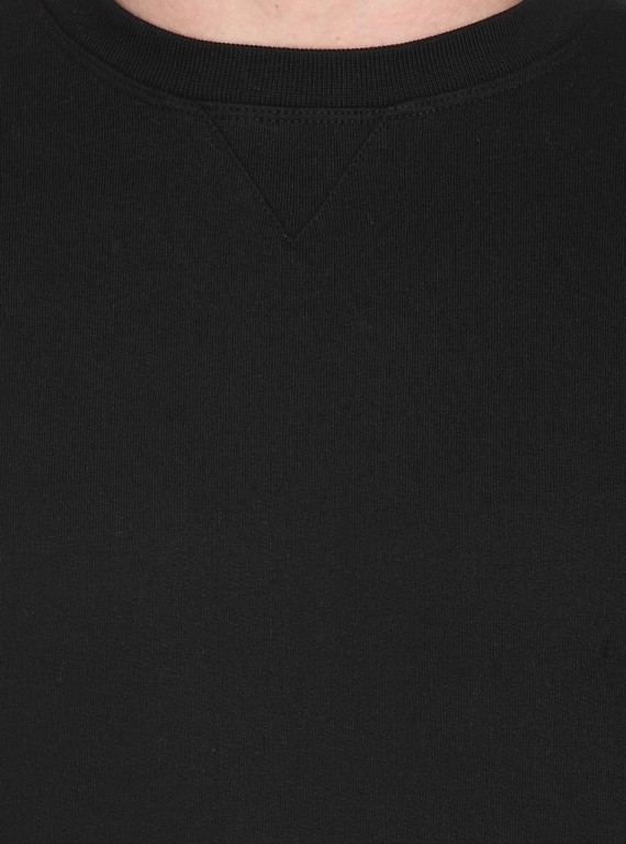 Black V Cut Fleece Sweat Shirt Boer and Fitch - 6