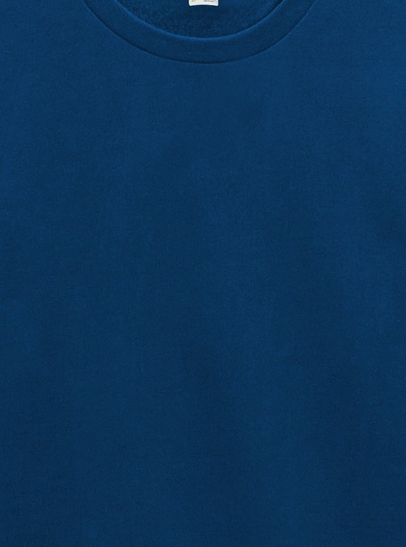 Men’s Royal Blue Garment Dyed Sweatshirt – Bold, Washed & Comfortable