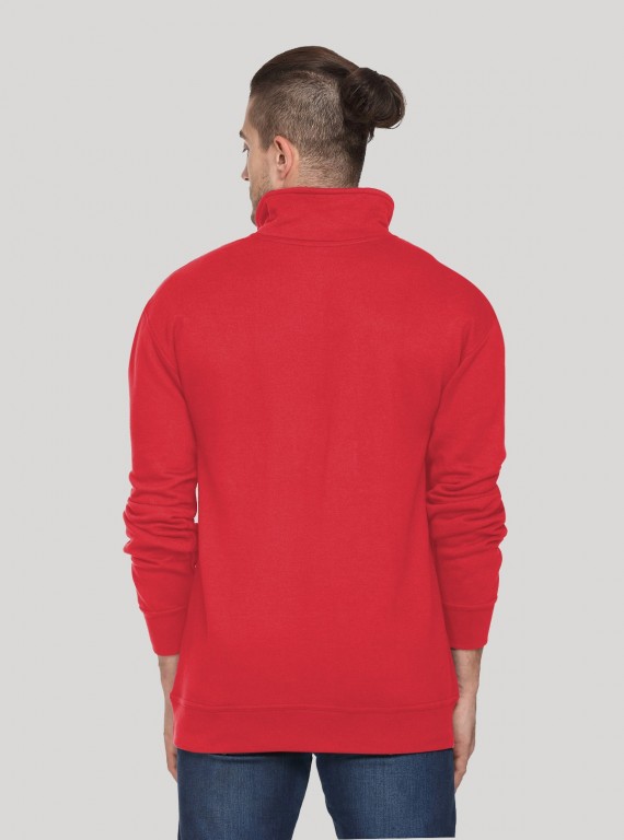 Red zip Collar Cardigan Boer and Fitch - 3