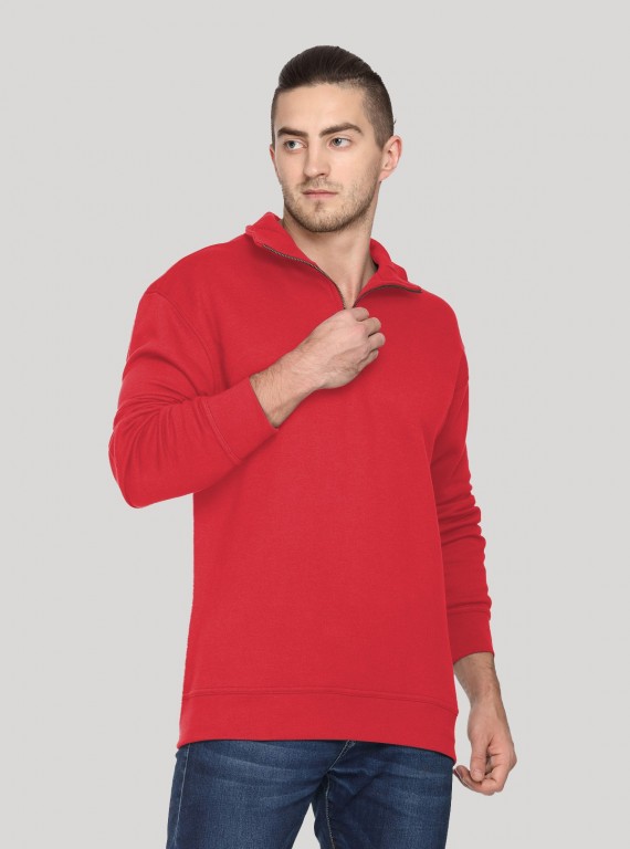 Red zip Collar Cardigan Boer and Fitch - 6