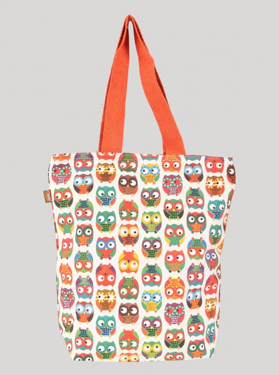 Orange Owl Printed Bag Boer and Fitch - 1