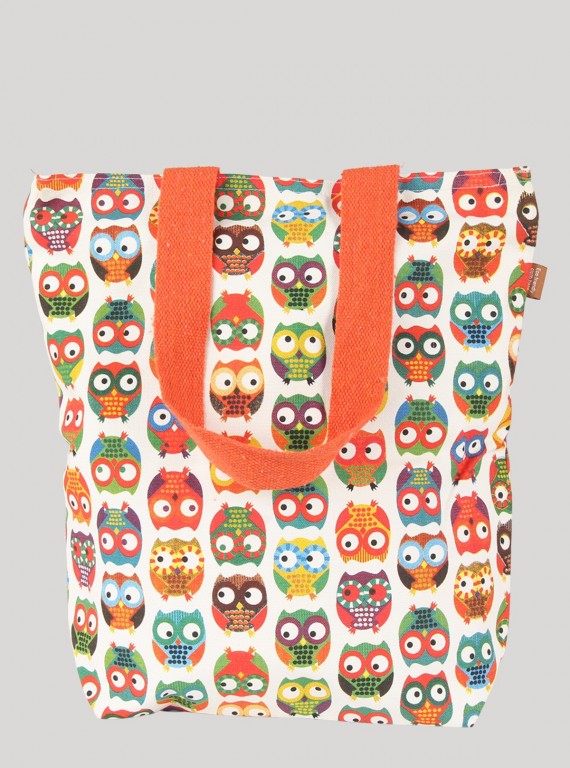 Orange Owl Printed Bag Boer and Fitch - 5