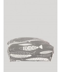 Grey Fish Print Sling Bag Boer and Fitch - 4