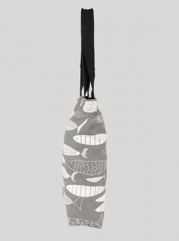 Grey Fish Print Sling Bag Boer and Fitch - 5
