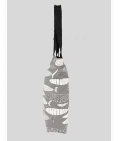 Grey Fish Print Sling Bag Boer and Fitch - 5