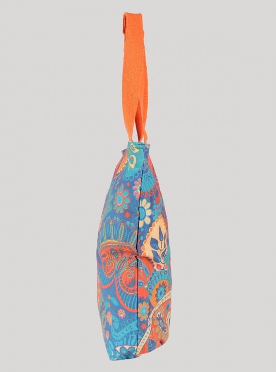 Orange Floral Sling Bag Boer and Fitch - 2