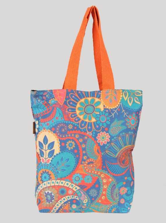 Orange Floral Sling Bag Boer and Fitch - 4