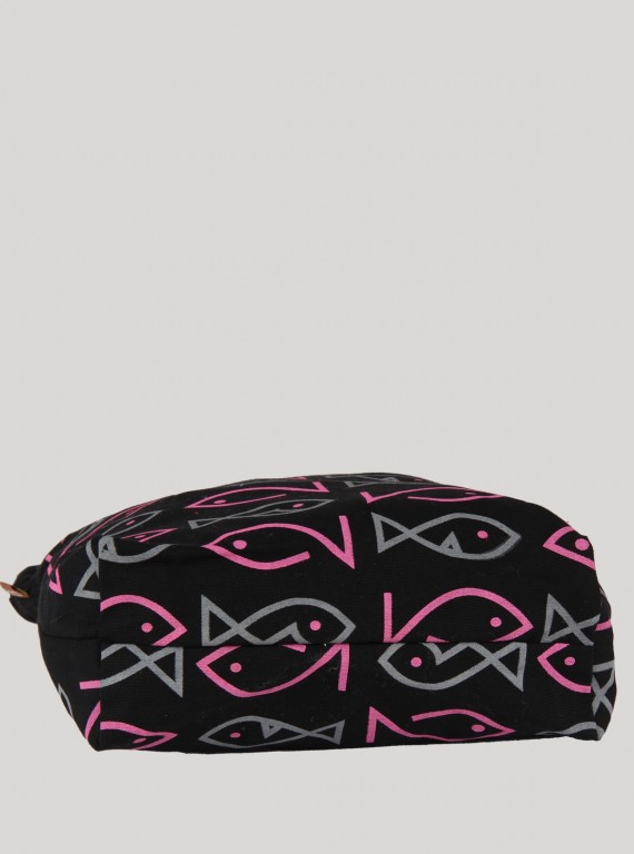 Fish Print Canvas Bag Boer and Fitch - 4