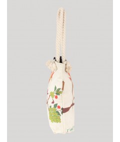 Humming Bird Printed Canvas Bag Boer and Fitch - 4
