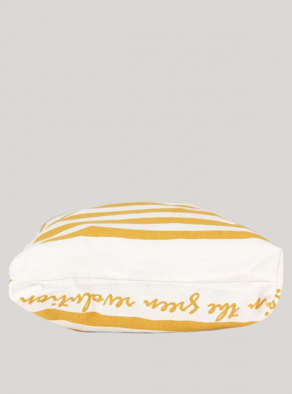 Brown Stripe Cotton Bag Boer and Fitch - 5