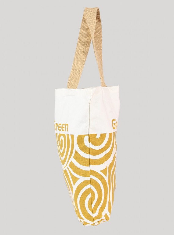 Beige Fancy Cotton Bag Boer and Fitch - 3