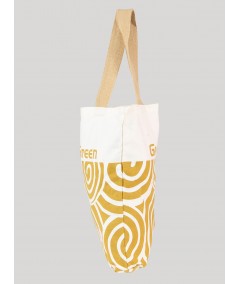 Beige Fancy Cotton Bag Boer and Fitch - 3