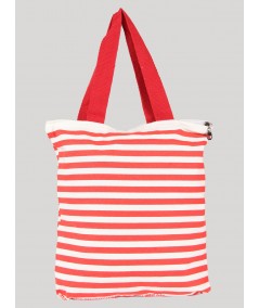 Red Stripe Cotton Bag