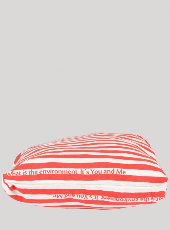 Red Stripe Cotton Bag Boer and Fitch - 5