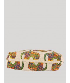 Ecru elephant Printed Canvas Bag Boer and Fitch - 3