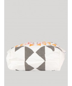 White Printed Canvas Bag Boer and Fitch - 5