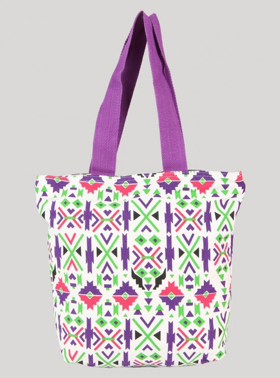 Purple Canvas Bag