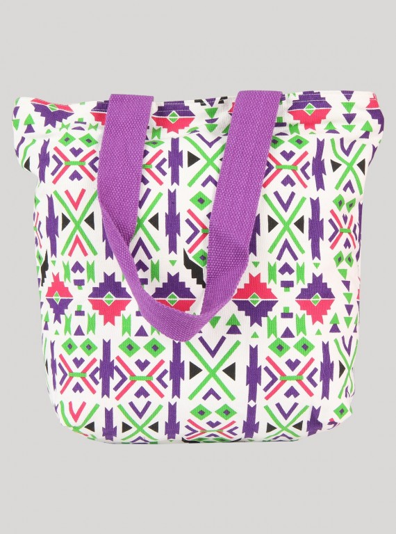 Purple Canvas Bag Boer and Fitch - 3