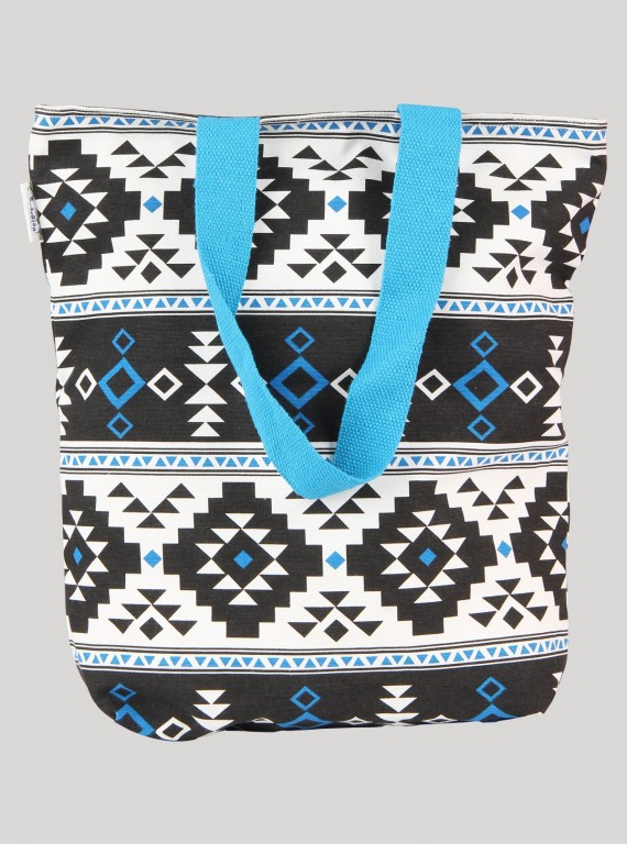 Ocean Blue Canvas Bag Boer and Fitch - 5
