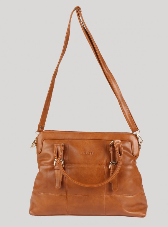 Beige Sudded Leather Sling Bag