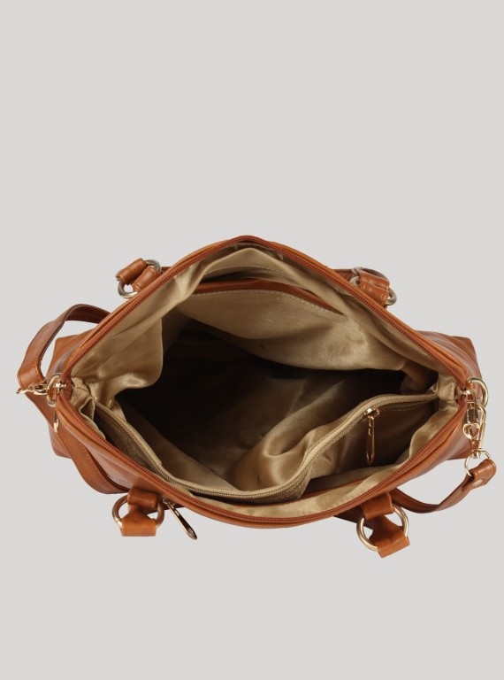 Beige Sudded Leather Sling Bag Boer and Fitch - 3