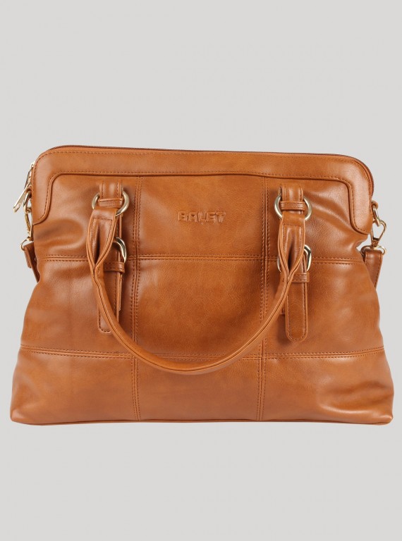 Beige Sudded Leather Sling Bag Boer and Fitch - 5