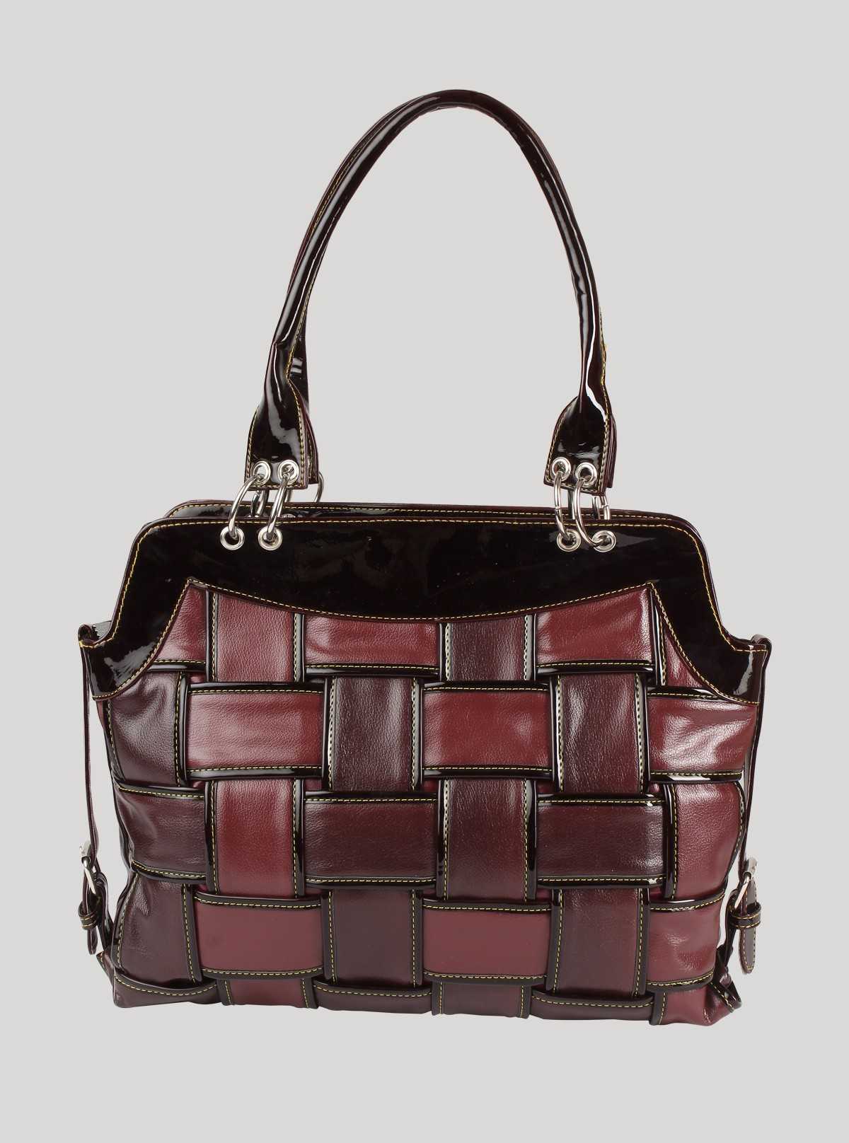 Brown Twisted Leather Bag