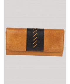 Black Patch Leather Wallet