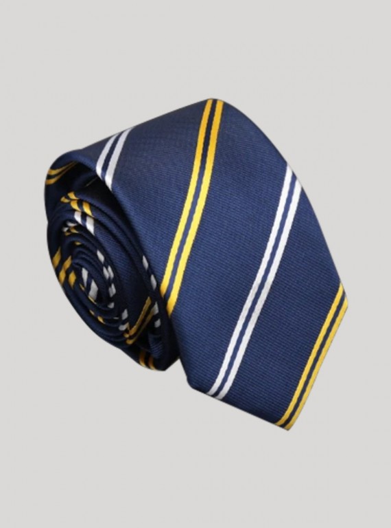 Men’s Classic Blue Striped Tie – Formal & Elegant by Boer and Fitch