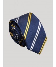 Men’s Classic Blue Striped Tie – Formal & Elegant by Boer and Fitch