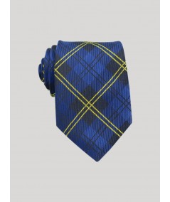 Men’s Blue & Gold Silk Tie – Premium Formalwear by Boer and Fitch
