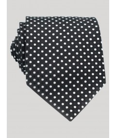 Men’s Black Dotted Tie – Timeless Formalwear by Boer and Fitch