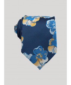 Blue Floral Neck Tie