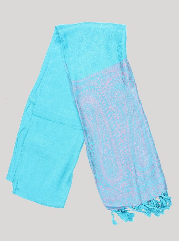 Sky Blue Silky Scarf Boer and Fitch - 2