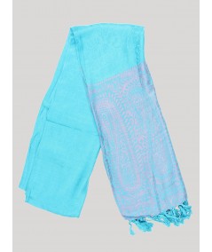 Sky Blue Silky Scarf Boer and Fitch - 2