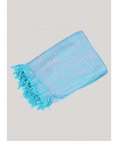Sky Blue Silky Scarf Boer and Fitch - 3
