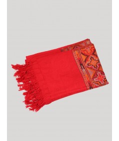 Red Color Viscose Scarf Boer and Fitch - 3