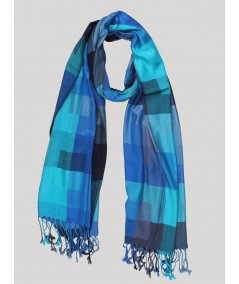 Unisex Blue Viscose Blend Stole – Elegant, Lightweight & All-Season Wrap