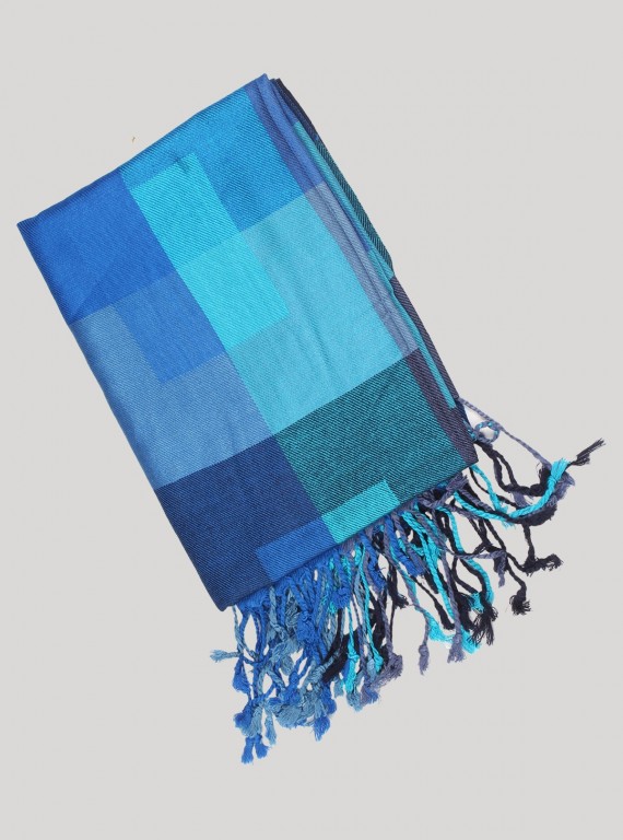 Blue Color Viscose Scarf Boer and Fitch - 3