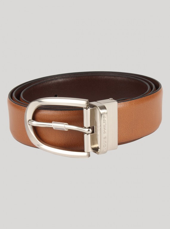 Beige Silver Buckle Waist Belt Boer and Fitch - 1