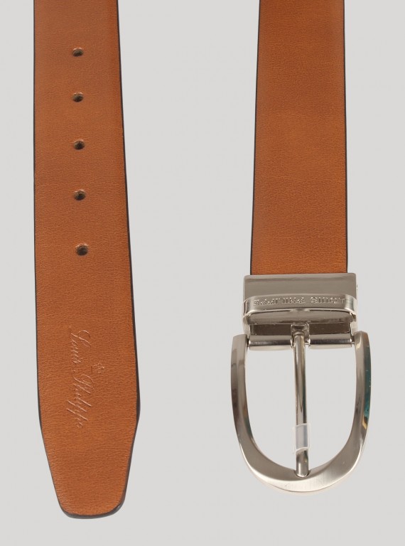 Beige Silver Buckle Waist Belt Boer and Fitch - 3