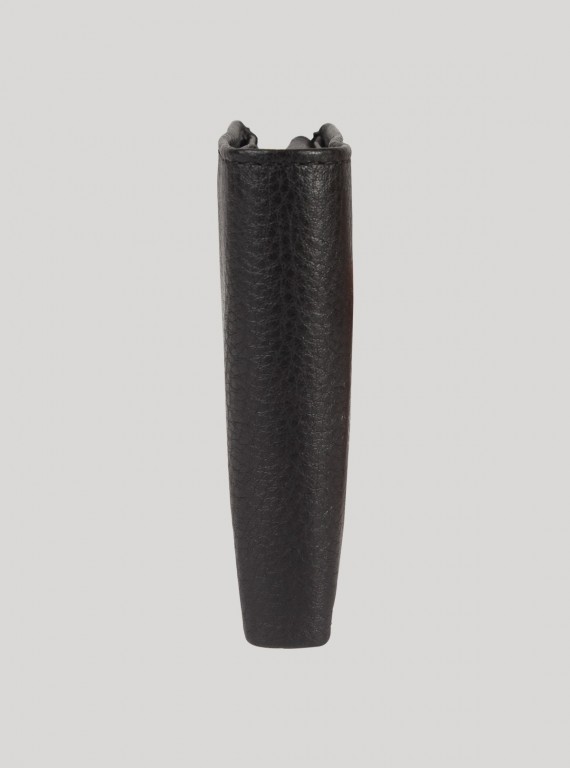 Black Plain Mens Wallet Boer and Fitch - 4