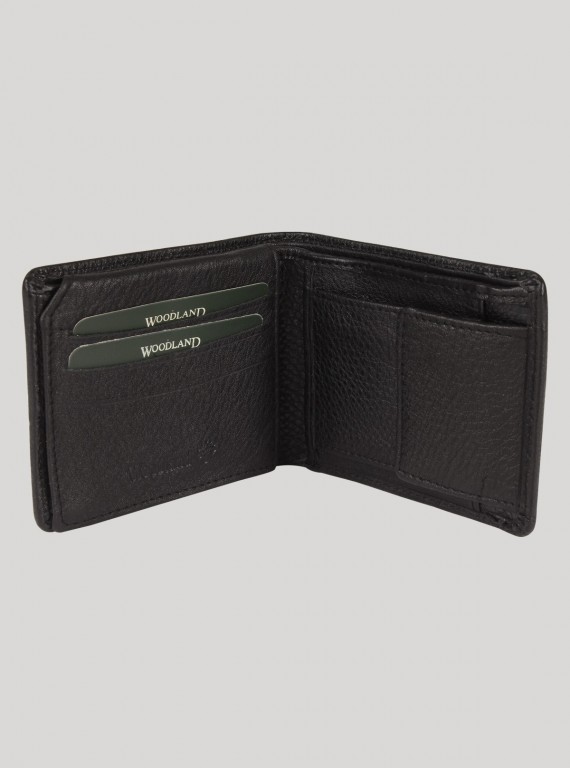 Black Plain Mens Wallet Boer and Fitch - 5