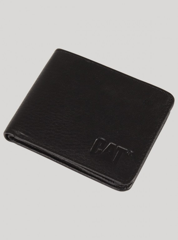 Jet Black Mens Wallet Boer and Fitch - 1
