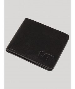 Jet Black Mens Wallet Boer and Fitch - 1