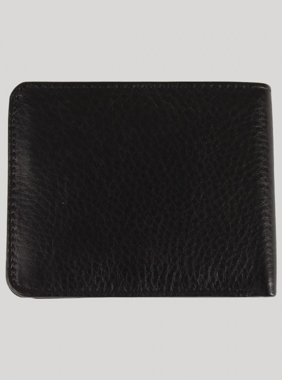 Jet Black Mens Wallet Boer and Fitch - 3