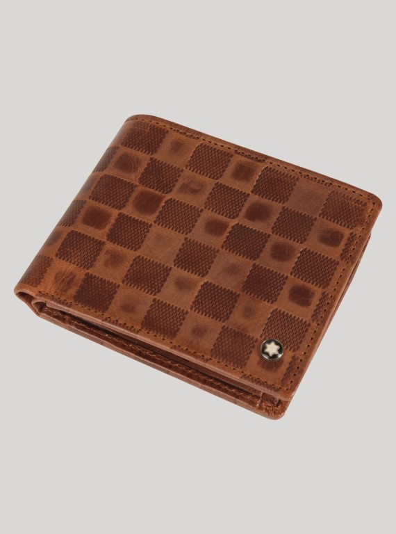 Brown Square Design Wallet Boer and Fitch - 2