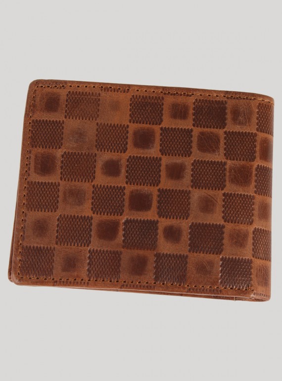 Brown Square Design Wallet Boer and Fitch - 4