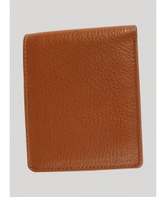 Beige Plain Leather Wallet Boer and Fitch - 2